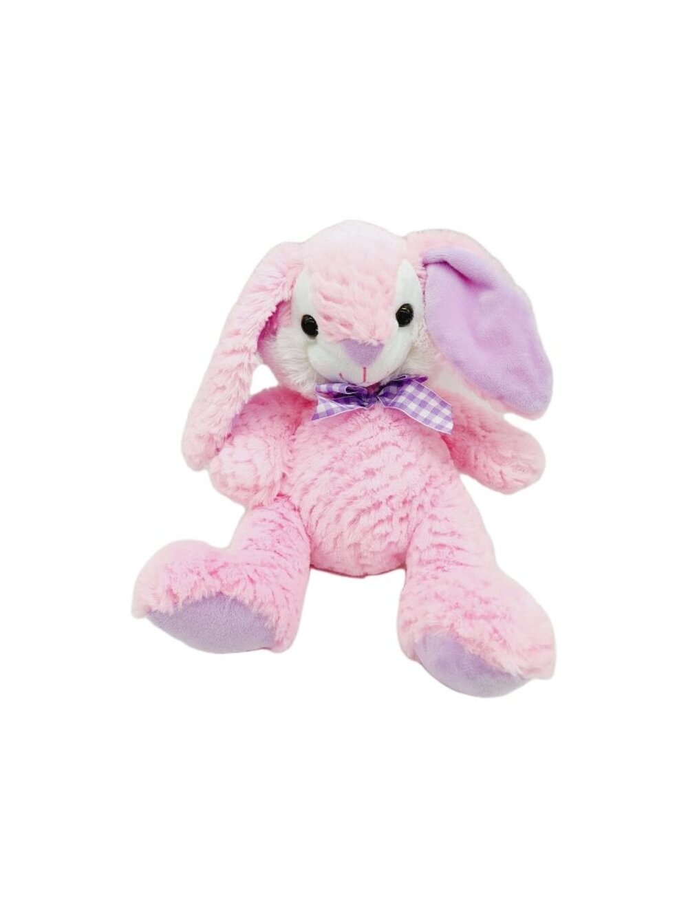 Homerbest Pink Bunny Rabbit Stuffed Animal Purple Ears Easter 12" Plush